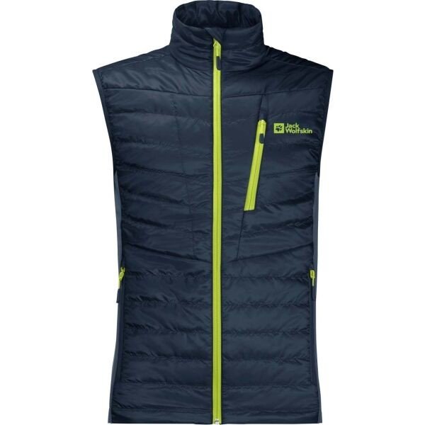 Jack Wolfskin ROUTEBURN PRO INS VEST M Pánská outdoorová vesta, tmavě modrá, velikost XXL