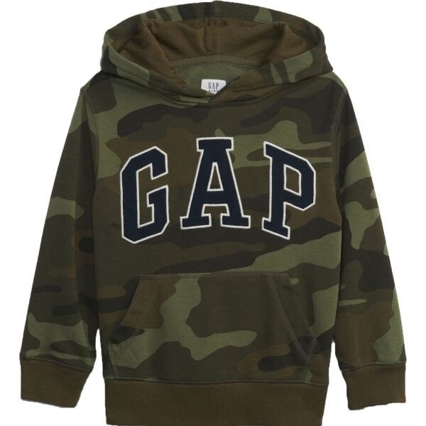 GAP V-FRC FT NEW CAMPUS LOGO HOOD CAMO Chlapecká mikina, khaki, velikost M