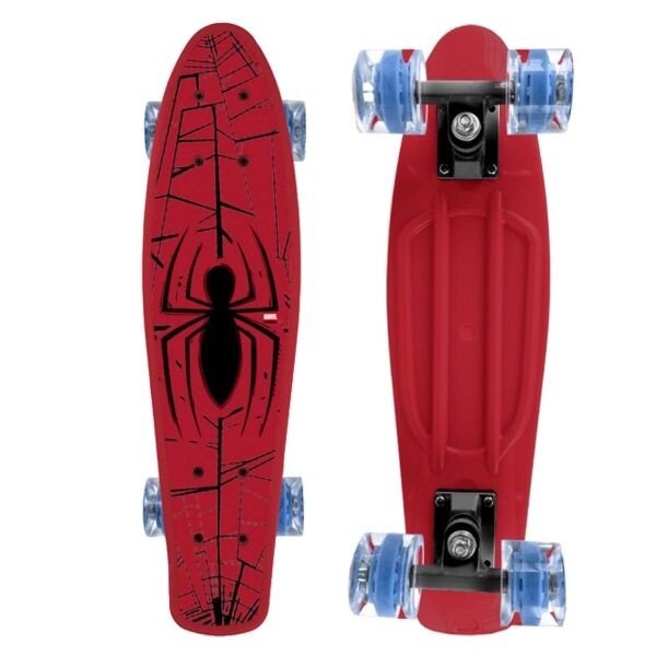 Disney SPIDERMAN Skateboard (fishboard), červená, velikost UNI