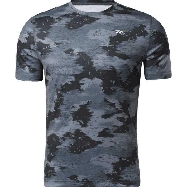 Reebok TRAIN CAMO TECH TEE Pánské tričko, černá, velikost S