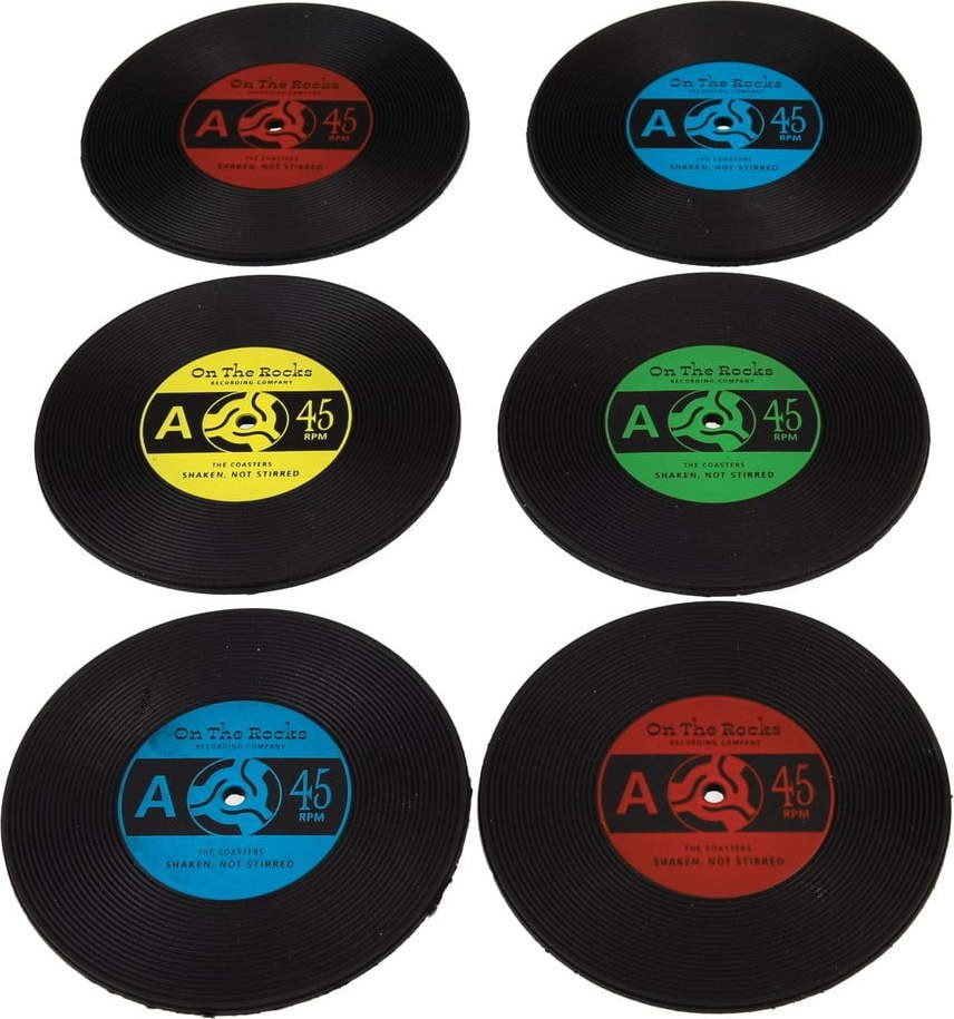 Silikonové podtácky v sadě 6 ks Record – Rex London