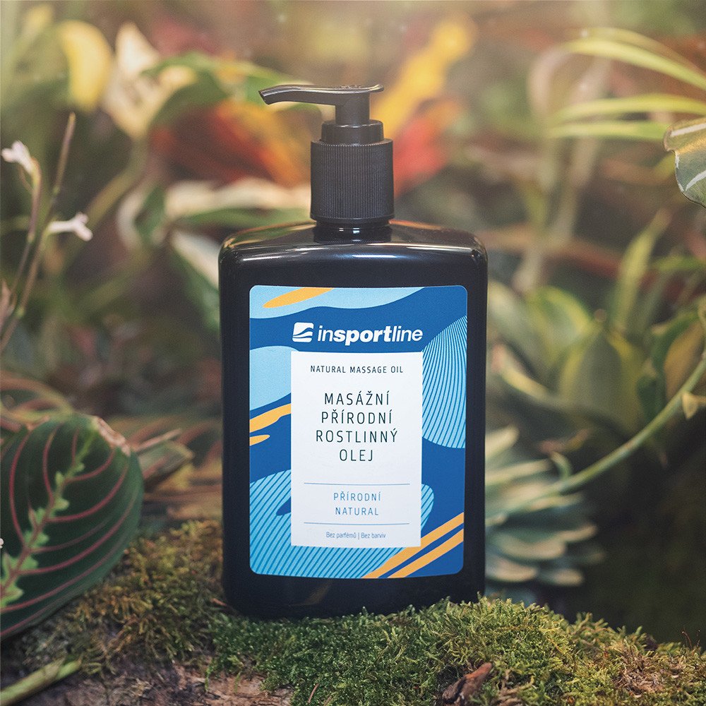inSPORTline Masážní přírodní rostlinný olej natural 500 ml