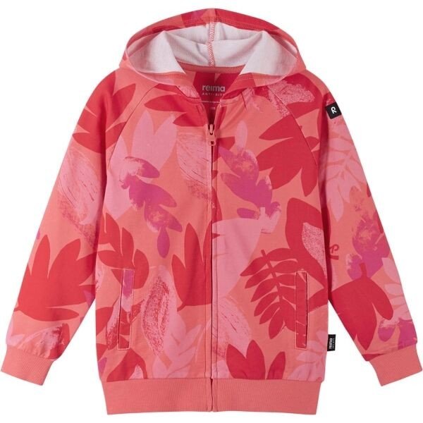 REIMA VARMISTUS Dětská mikina s kapucí, růžová, velikost 128