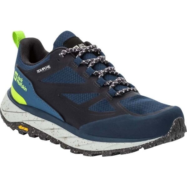 Jack Wolfskin TERRAVENTURE TEXAPORE LOW M Pánská treková obuv, tmavě modrá, velikost 45