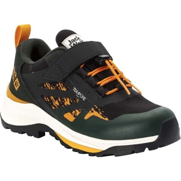 Jack Wolfskin VILI HIKER TEXAPORE K LOW Dětská treková obuv, černá, velikost 32