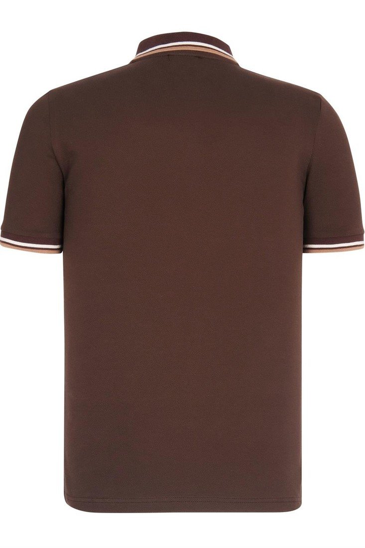 T8594 DEWBERRY MENS T-SHIRT-COFFEE