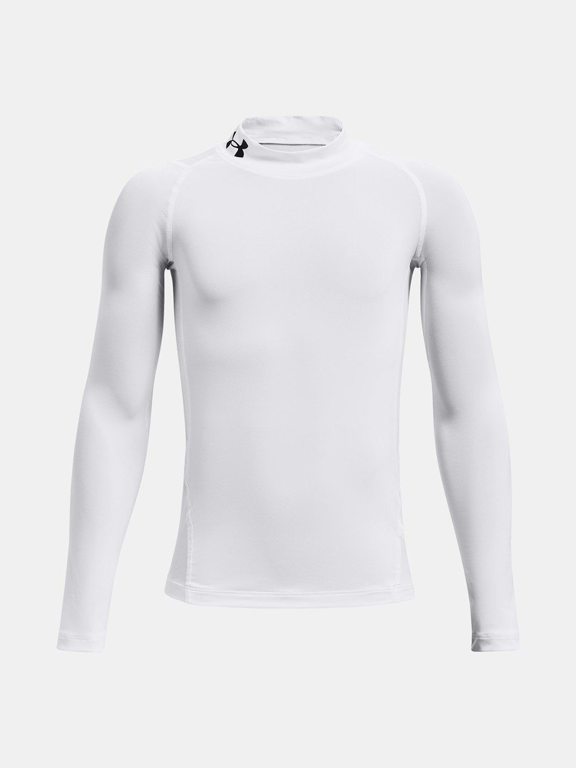 Under Armour Tričko UA HG Armour Mock LS-WHT - Kluci