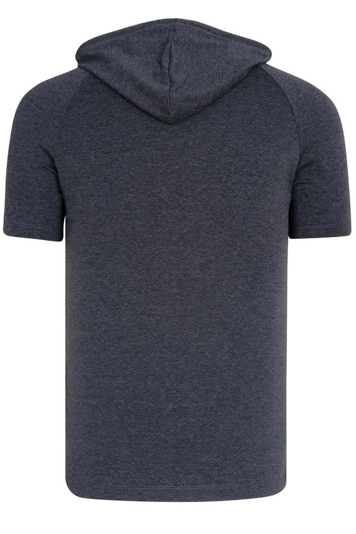 T8570 DEWBERRY HOODED MEN'S T-SHIRT-FLAT ANTHRACITE