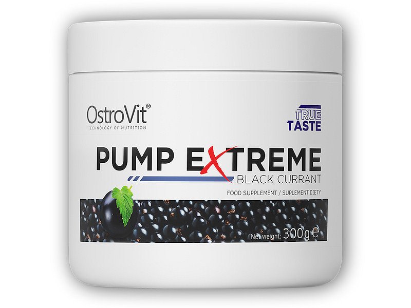 Ostrovit Pump extreme 300g Varianta: černý rybíz