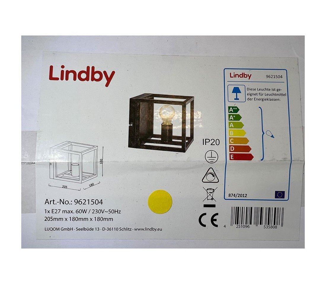 Lindby Lindby - Nástěnné svítidlo EMIN 1xE27/60W/230V
