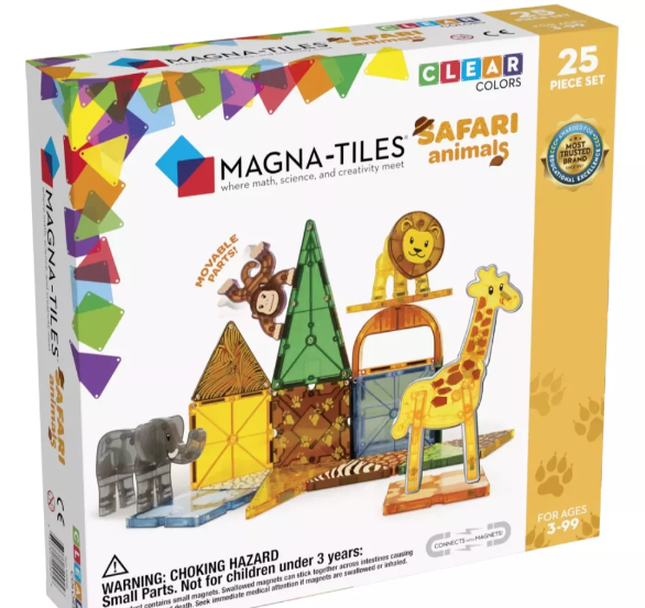 Magnetická stavebnice Safari 25 dílů - Magna-Tiles