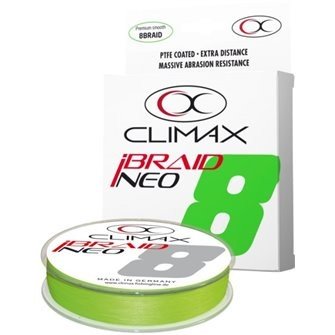 Přívlačová šňůra Climax iBraid NEO fluo -chartreuse 135m/0,18mm / 15,7