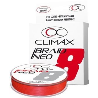 Přívlačová šňůra Climax iBraid NEO fluo-red 135m/0,06mm / 3,2kg