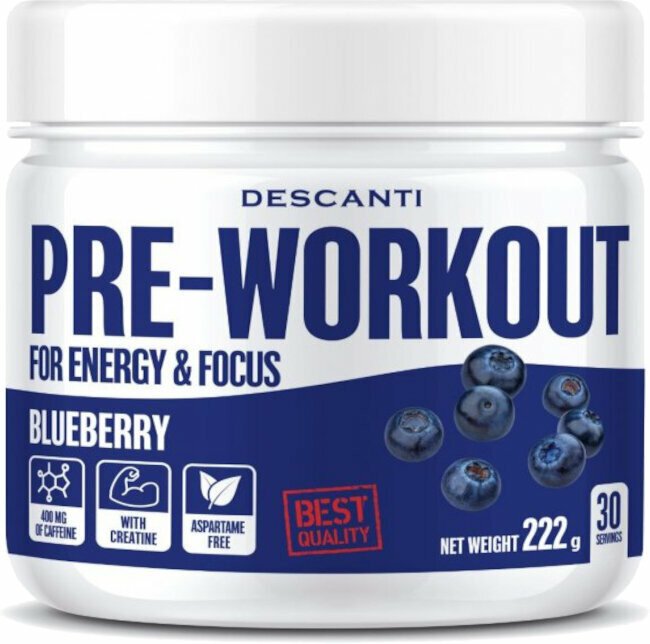 Descanti Pre-Workout Borůvka 222 g