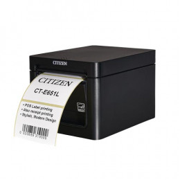 Citizen CT-E651L CTE651XNEBXL, 8 dots/mm (203 dpi), cutter, USB, black