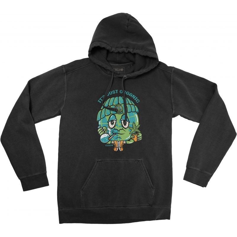 MIKINA C1RCA ORGANIC HOOD - černá - L