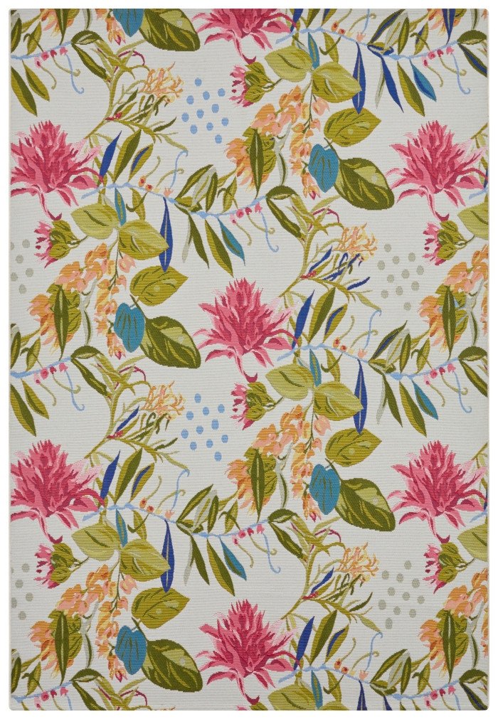 Hanse Home Collection koberce Kusový koberec Flair 105613 Flowers and Leaves Multicolored - 80x165 cm Vícebarevná