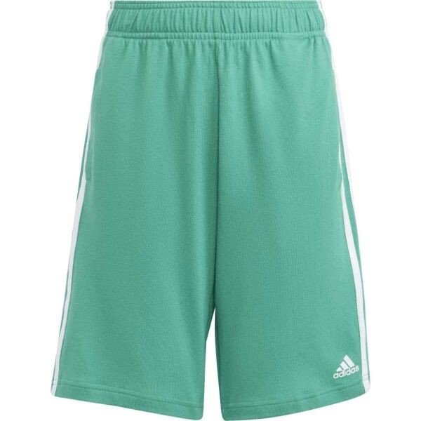 adidas 3S KN SHORT Chlapecké kraťasy, zelená, velikost 128