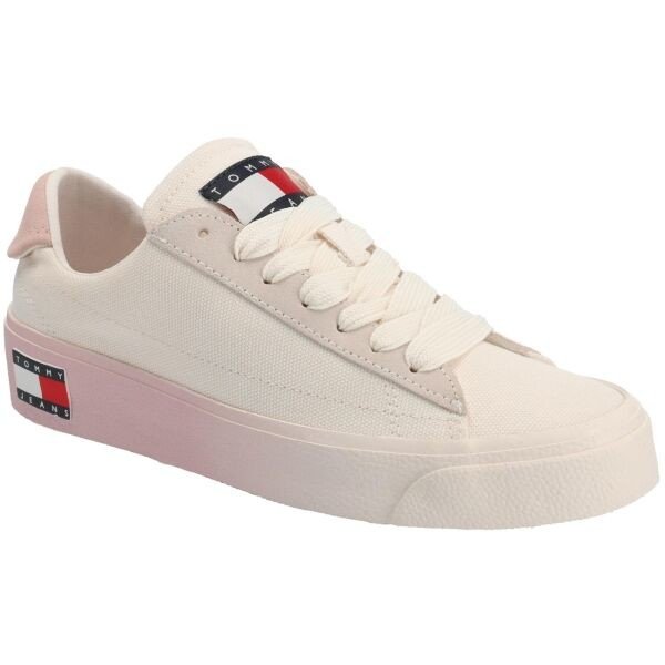 Tommy Hilfiger TOMMY JEANS LEATHER V.FLATFORM Dámské nízké tenisky, bílá, velikost 36
