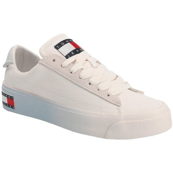Tommy Hilfiger TOMMY JEANS LEATHER V.FLATFORM Dámské nízké tenisky, bílá, velikost 39