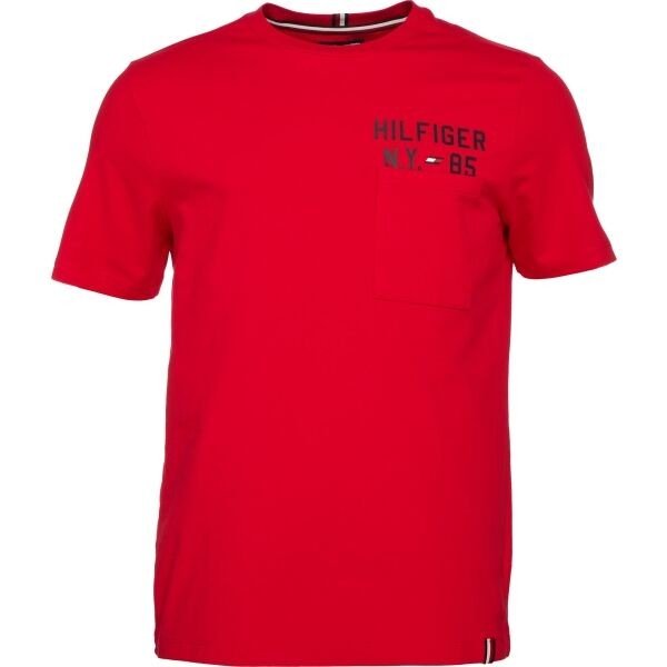 Tommy Hilfiger GRAPHIC S/S TEE Pánské tričko, červená, velikost XL