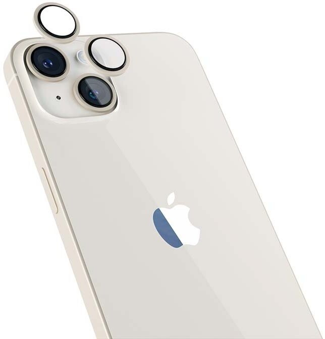 EPICO Hliníkové ochranné sklo na čočky fotoaparátu pro iPhone 14 / 14 Plus (6,1