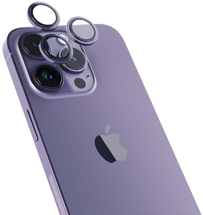 EPICO Hliníkové ochranné sklo na čočky fotoaparátu pro iPhone 14 Pro / 14 Pro Max (6,1