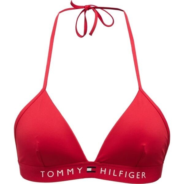 Tommy Hilfiger TH ORIGINAL-TRIANGLE FIXED FOAM Dámský vrchní díl plavek, červená, velikost S