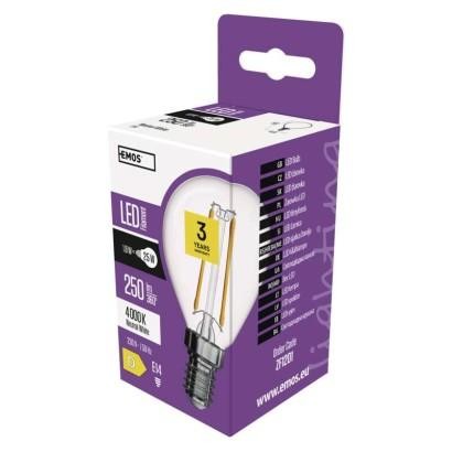 Emos LED žárovka Filament Mini Globe 1,8W E14 neutrální bílá ZF1201