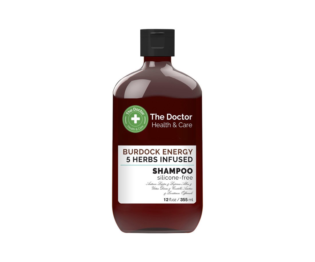 The Doctor Burdock Energy + 5 Herbs Infused Shampoo - šampon s obsahem výtažku z lopuchu a 5 bylin 355 ml