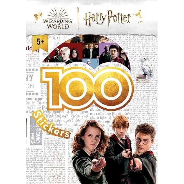 100 samolepek s omalovánkovými listy/ Harry Potter