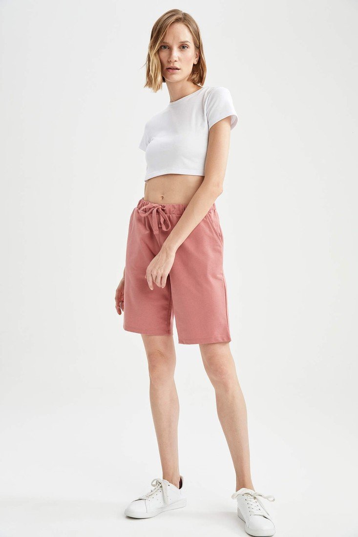 DEFACTO Regular Fit Thin Sweatshirt Fabric Bermuda