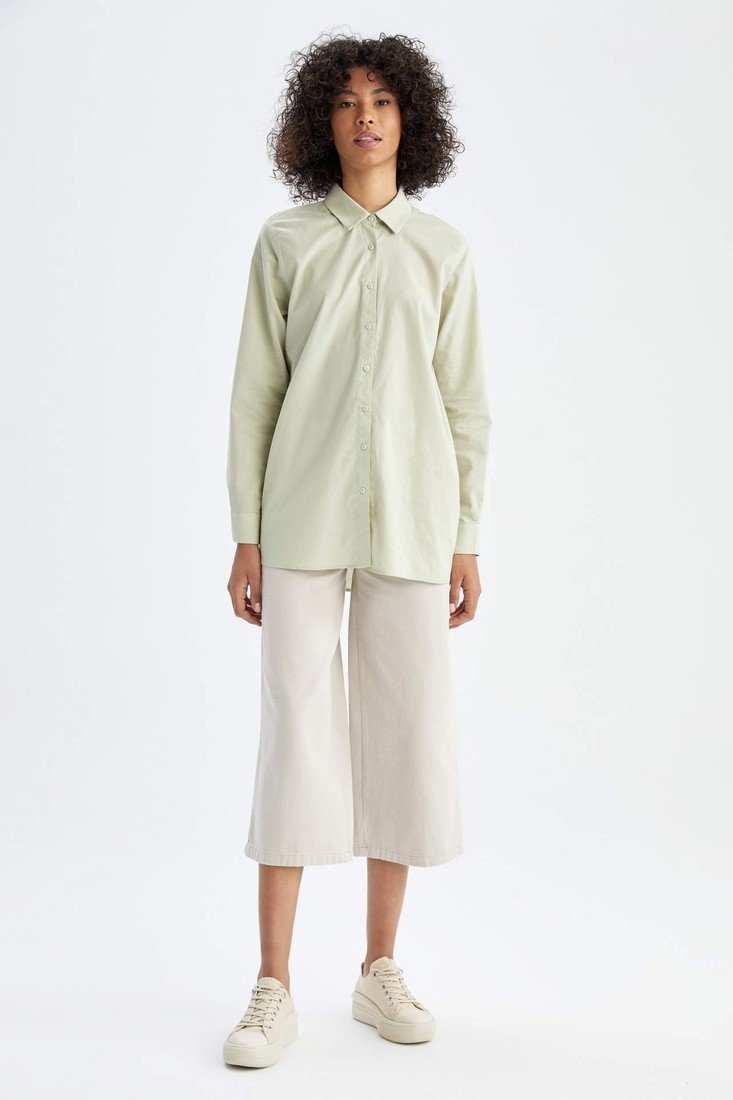 DEFACTO Short Wide Leg Trousers