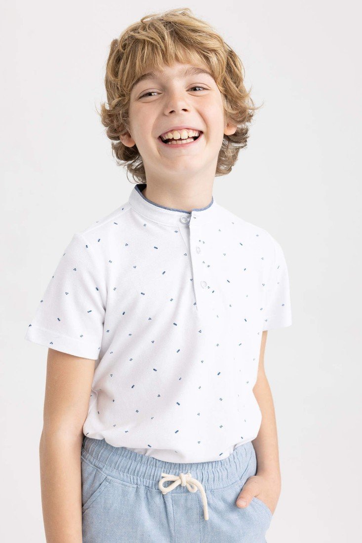 DEFACTO Boys Pique Short Sleeve Polo T-Shirt