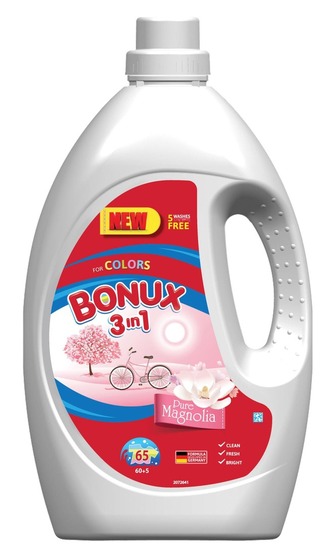Bonux Prací gel Bonux Color - 3,57 l, 60 + 5 pracích dávek