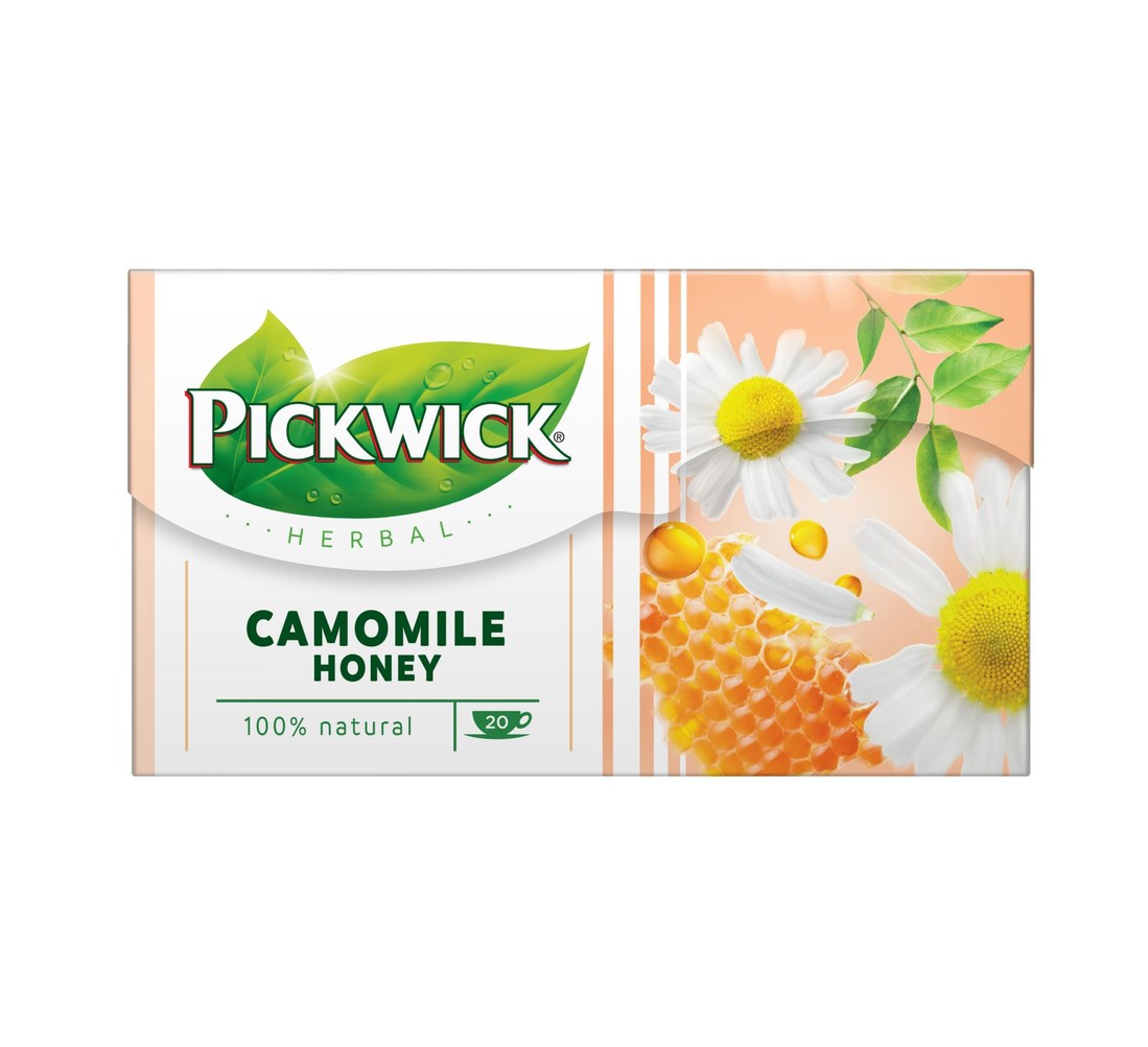 Bylinný čaj Pickwick - heřmánek a med, 20x 2,5 g