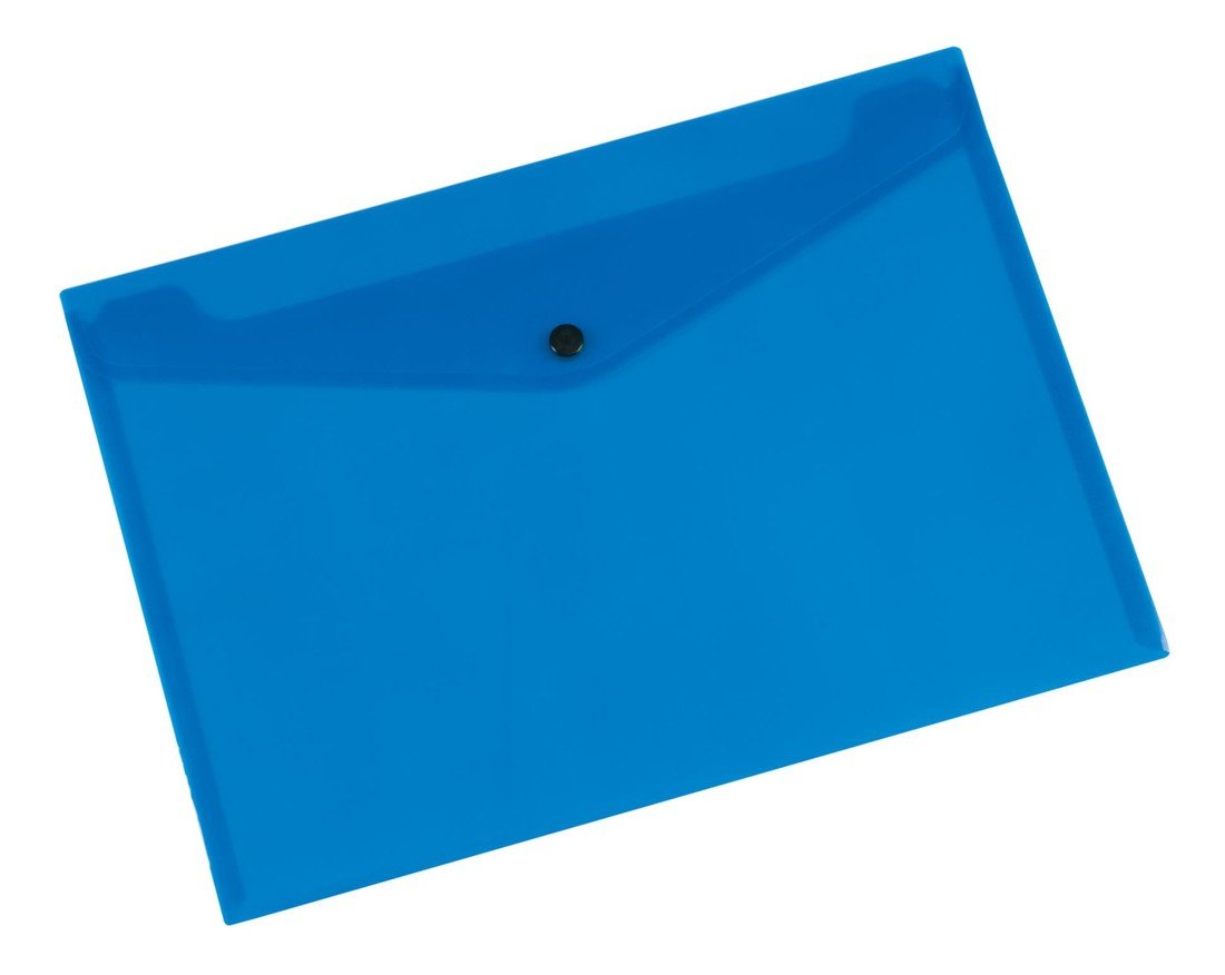 Zakládací pouzdro s drukem Q-Connect - A5, 172 mic, modré, 1 ks