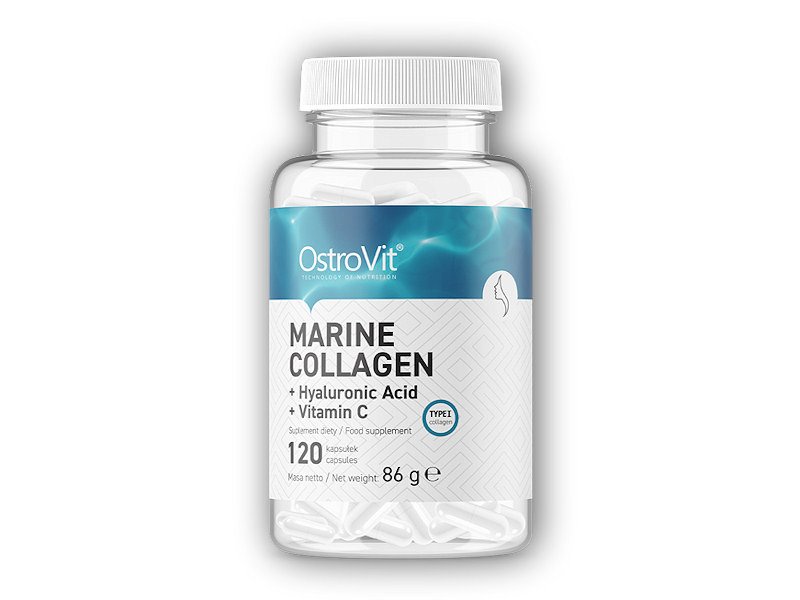 Ostrovit Marine collagen+hyaluronic acid vit.C 120 cps