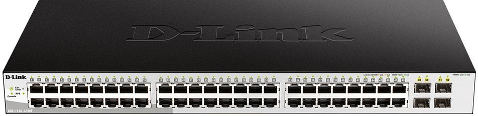 D-LINK DGS-1210-52/ME/E 48-Port 10/100/1000BASE-T + 4-Port 1 Gbps SFP Ports Metro Ethernet (DGS-1210-52/ME/E)