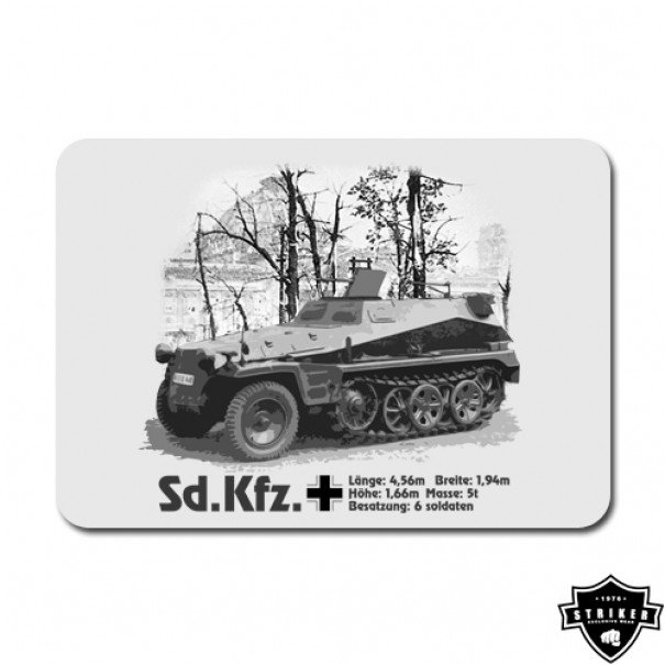 Podložka pod myš Striker SdKfz - bílá