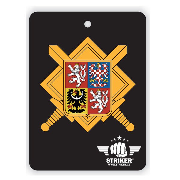 Vůně do auta Striker znak AČR - černá