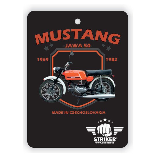 Vůně do auta Striker Mustang Jawa 50 - černá