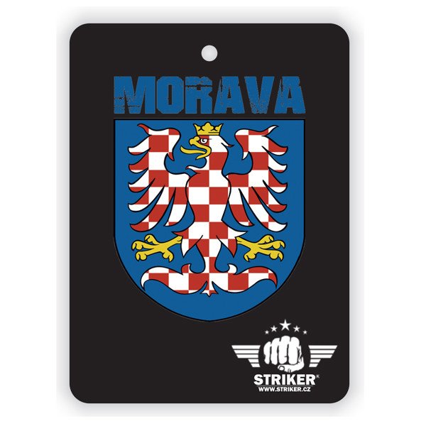 Vůně do auta Striker znak Morava - černá