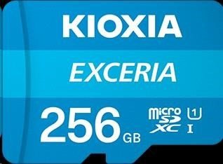 KIOXIA Exceria microSD card 256GB M203, UHS-I U1 Class 10