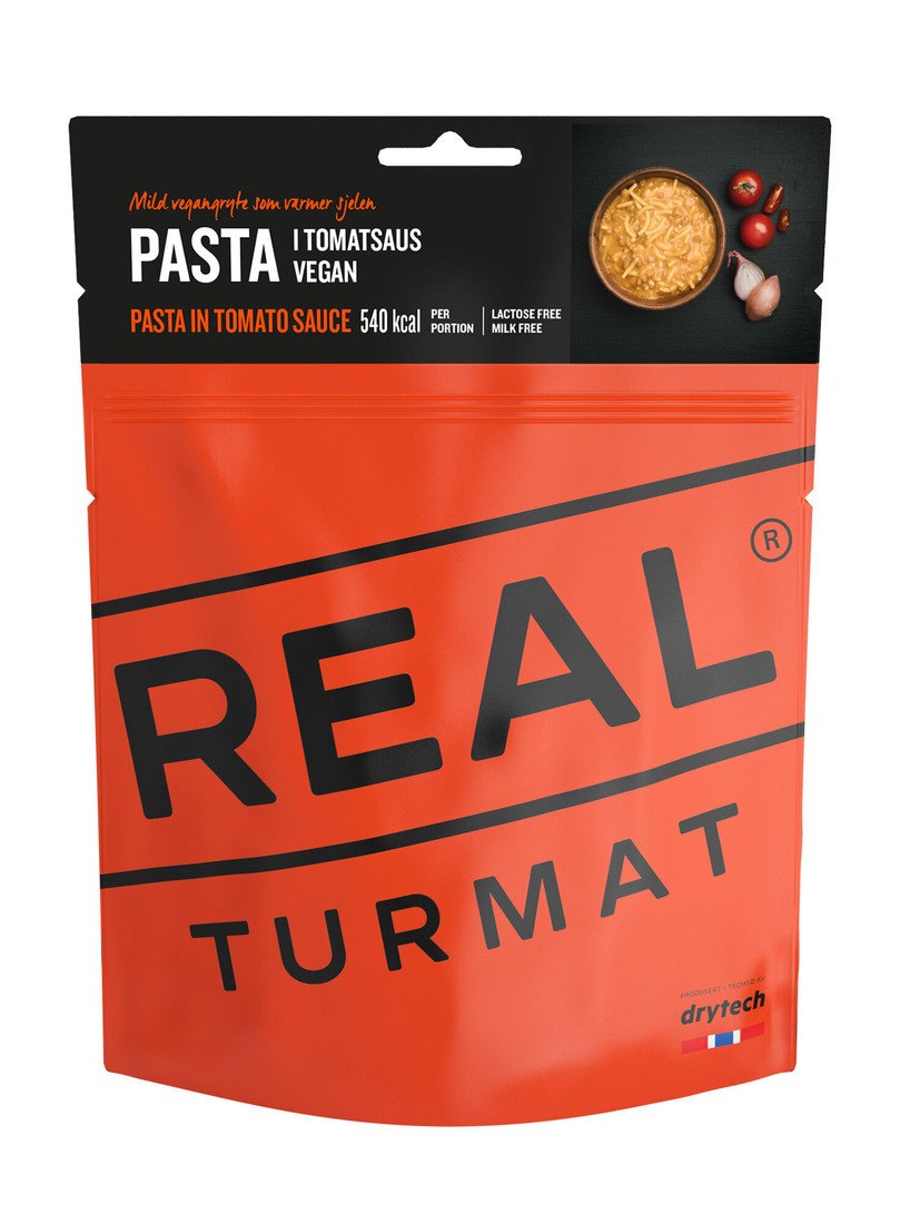 Dehydrované jídlo těstoviny v rajčatové omáčce Real Turmat® (Barva: Oranžová)