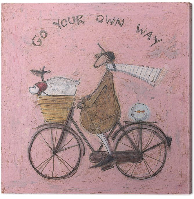 PYRAMID INTERNATIONAL Obraz na plátně Sam Toft - Go Your Own Way, (30 x 30 cm)