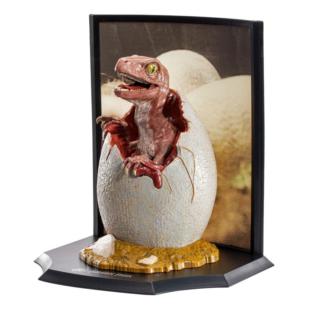 Noble Collection | Jurassic Park - Statue Raptor Egg Life Finds A Way 12 cm