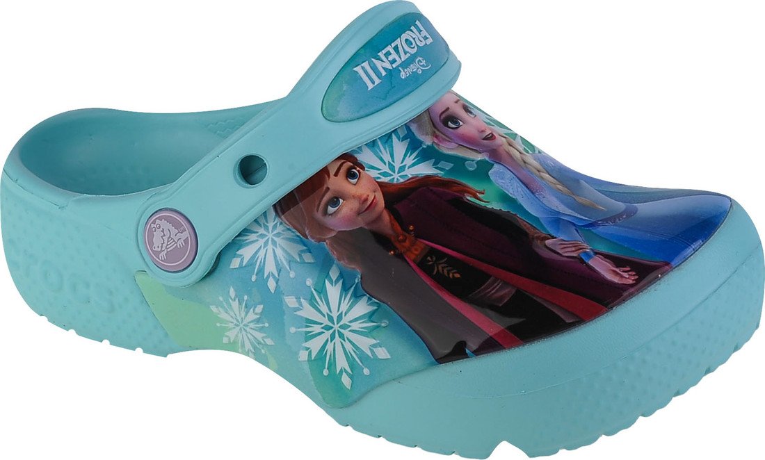 Světle modré dívčí nazouváky Crocs FL Disney Frozen II T Clog 206804-4O9 Velikost: 22/23