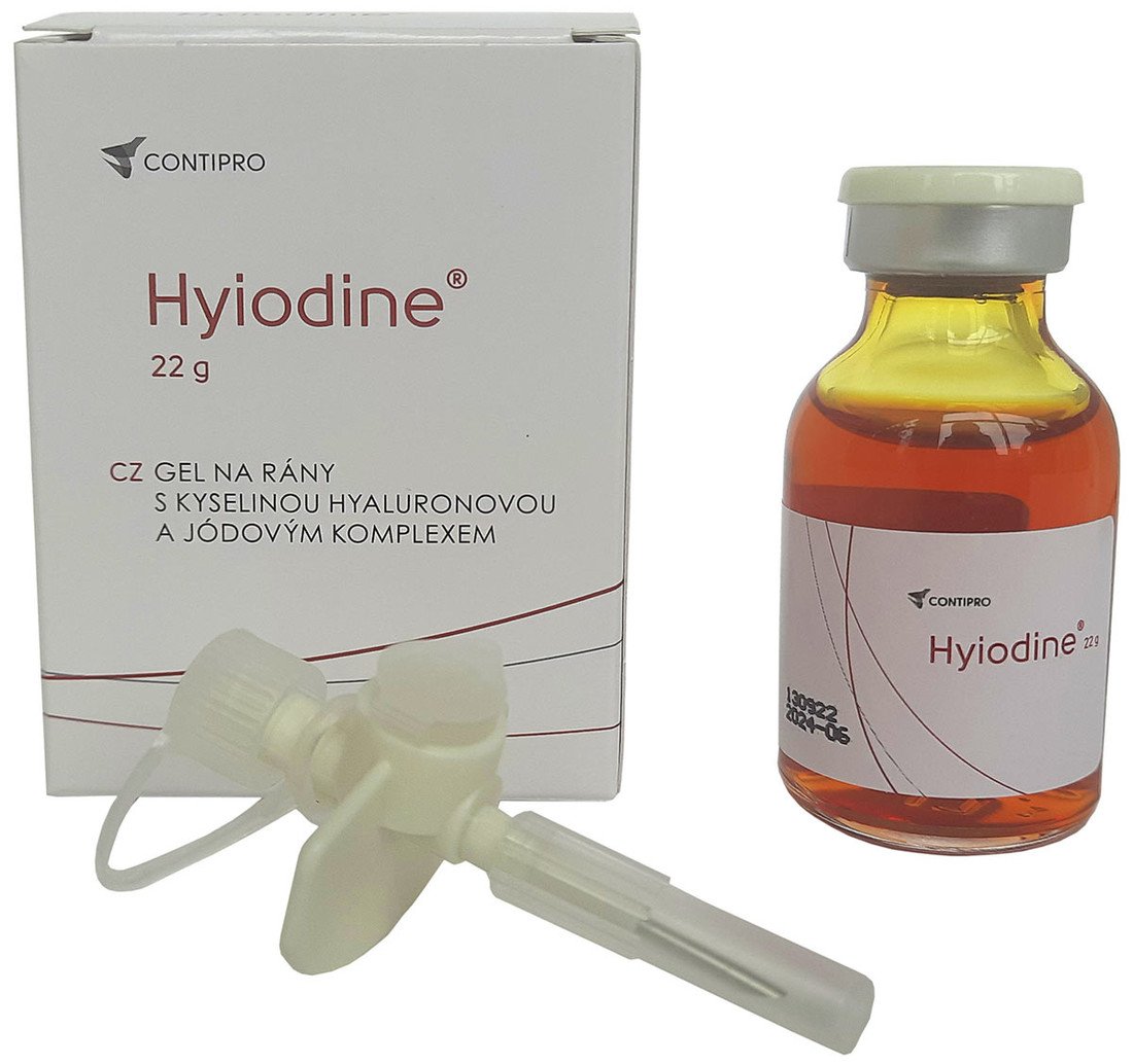 CONTIPRO a.s. HYIODINE 22g (dezinfekce hnisající rány)