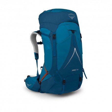 Osprey Atmos AG LT 65l S/M expediční batoh - vstup horní, dolní a boční Night shift/scoria blue